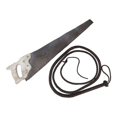Lot #179: Dwight's (Austin Amelio) Whip Restraint with Stunt Saw ### FEAR THE WALKING DEAD (2015-2023)
