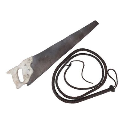 Lot #179: Dwight's (Austin Amelio) Whip Restraint with Stunt Saw ### FEAR THE WALKING DEAD (2015-2023)