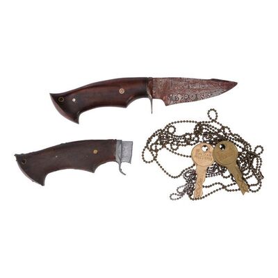 Lot #252: Teddy Maddox's (John Glover) Bloody Full and Partial Stunt Knives with Launch Keys ### FEAR THE WALKING DEAD (2015-2023)