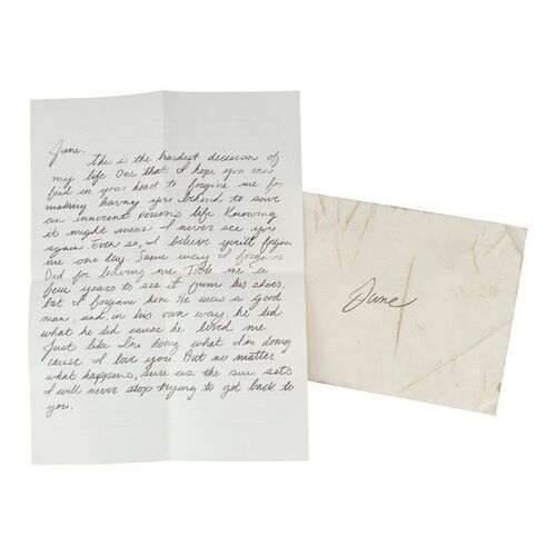 Lot #253: John Dorie's (Garret Dillahunt) Letter to June Dorie Through Rabbi ### FEAR THE WALKING DEAD (2015-2023)