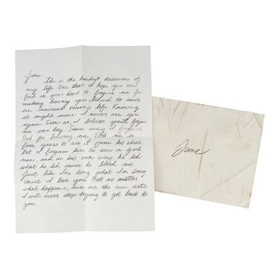 Lot #253: John Dorie's (Garret Dillahunt) Letter to June Dorie Through Rabbi ### FEAR THE WALKING DEAD (2015-2023)