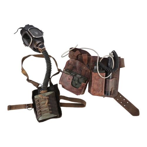 Lot #260: Will's (Gus Halper) Chest Pouch with Gas Mask and Counter Belts ### FEAR THE WALKING DEAD (2015-2023)