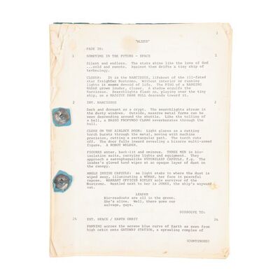 16. James Cameron's Heavily Annotated Personal Shooting Script ### ALIENS (1986)
