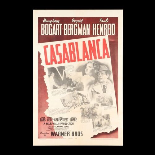 56. US One-Sheet Poster ### CASABLANCA (1942)