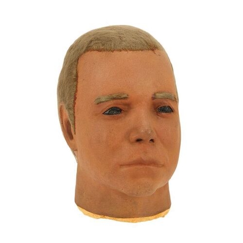 127. Original 1975 Don Post Studios Captain Kirk (William Shatner) Mask of Style Seen in John Carpenter's Halloween ### DON POST STUDIOS