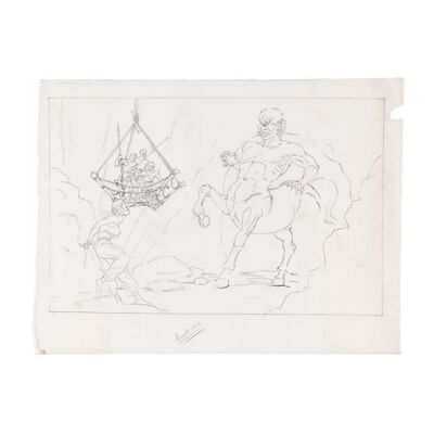 143. Ray Harryhausen Archive: Ray Harryhausen Hand-drawn Sketch of Centaur in Cave ### THE GOLDEN VOYAGE OF SINBAD (1973)