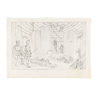 156. Ray Harryhausen Archive: Ray Harryhausen Hand-drawn Sketch of Perseus and the Stygian Witches ### CLASH OF THE TITANS (1981)