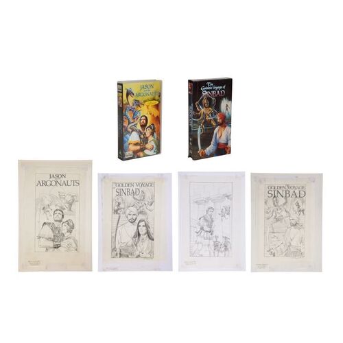 168. Jason and the Argonauts and The Golden Voyage of Sinbad VHS Concept Artworks with VHS Tapes ### VARIOUS PRODUCTIONS
