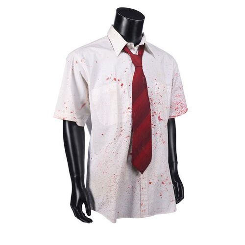 340. Shaun's (Simon Pegg) Screen-matched Bloodied Shirt and Tie ### SHAUN OF THE DEAD (2004)
