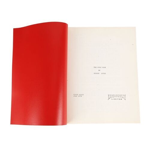 370. "The Star Wars" First Draft Studio Copy Script ### STAR WARS: A NEW HOPE (1977)