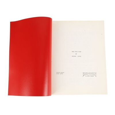 370. "The Star Wars" First Draft Studio Copy Script ### STAR WARS: A NEW HOPE (1977)