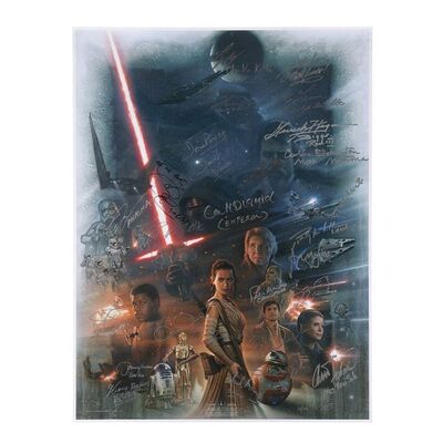 391. Mark Hamill, Carrie Fisher, Harrison Ford, and Key Cast and Crew-autographed Star Wars Celebration Poster ### STAR WARS: THE COMPLETE SAGA