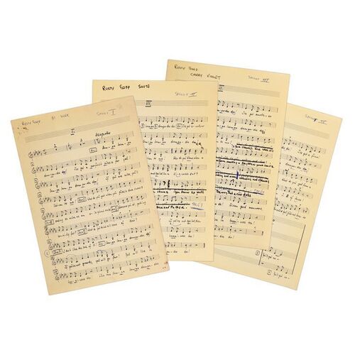 424. Set of Four Rusty Goffe Hand-annotated Oompa Loompa Rehearsal Music Sheets ### WILLY WONKA AND THE CHOCOLATE FACTORY (1971)