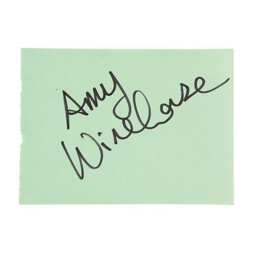 436. Amy Winehouse-Autographed Full Name on Paper ### AMY WINEHOUSE