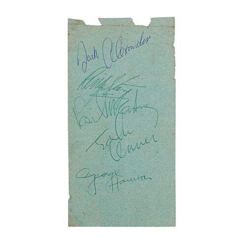 445. The Beatles 1964 Autographs, Edinburgh, Scotland ### THE BEATLES