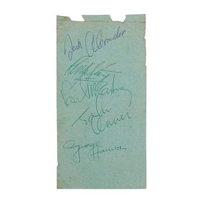 445. The Beatles 1964 Autographs, Edinburgh, Scotland ### THE BEATLES