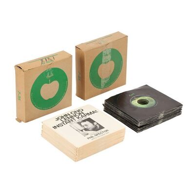 462. Set of 25 7-inch "Instant Karma!" Singles and 18 "Oh My My" Singles in Original USA Apple Records Boxes ### JOHN LENNON AND YOKO ONO