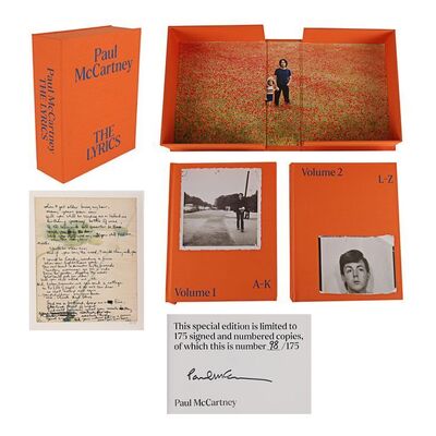 467. Paul McCartney-Autographed Limited UK Special Edition of The Lyrics: 1956 to the Present ### PAUL MCCARTNEY