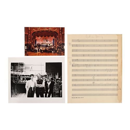 473. George Martin Handwritten Sheet Music for ''Ballroom Dancing'' and Photographs ### PAUL MCCARTNEY: GIVE MY REGARDS TO BROAD STREET