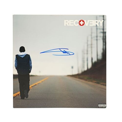 514. Autographed Recovery Vinyl Album Sleeve ### EMINEM