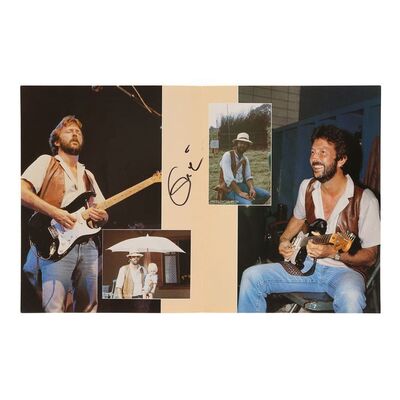 516. Autographed Tour Programme Page ### ERIC CLAPTON