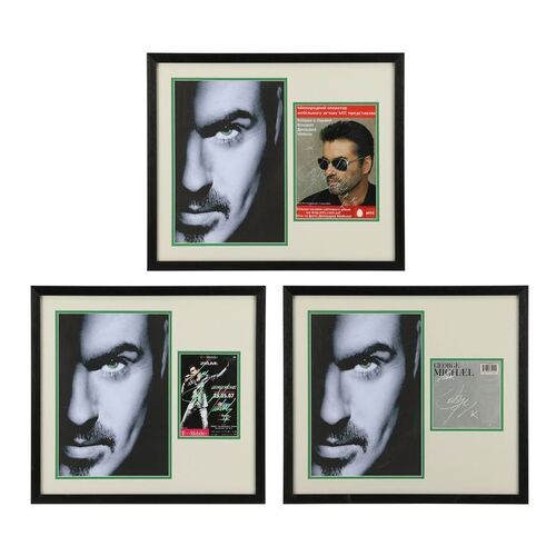 522. Three Autographed Displays ### GEORGE MICHAEL