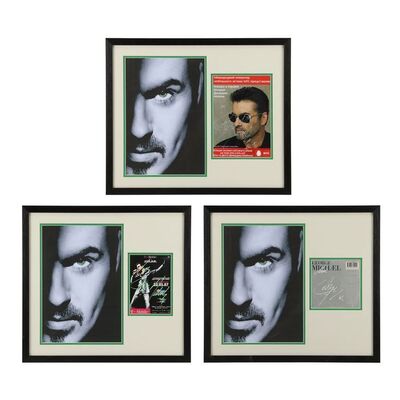 522. Three Autographed Displays ### GEORGE MICHAEL