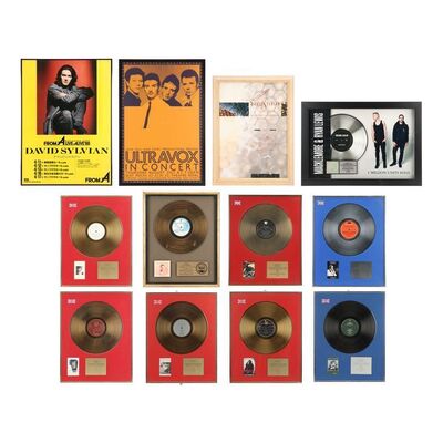 530. Nordoff and Robbins Collection: Nine Male Artists Disc Awards and Three Framed Posters ### JAPAN (DAVID SYLVIAN)