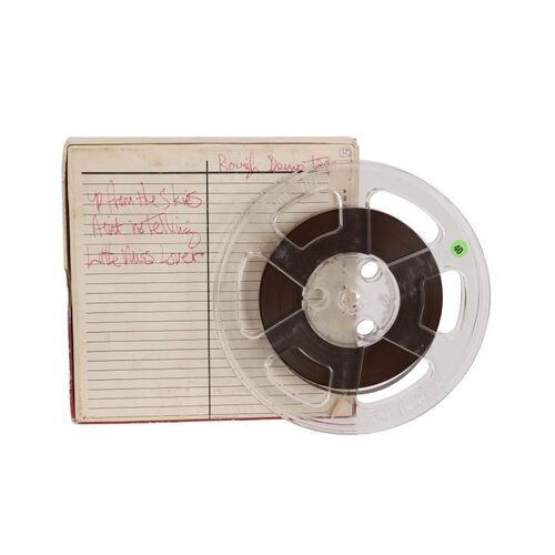 531. The Patricia "Trixie" Sullivan Collection: Master Reel-to-Reel Tape Featuring Four Unreleased Demo Recordings and Original Box Featuring Handwritten Titles by Jimi Hendrix ### JIMI HENDRIX