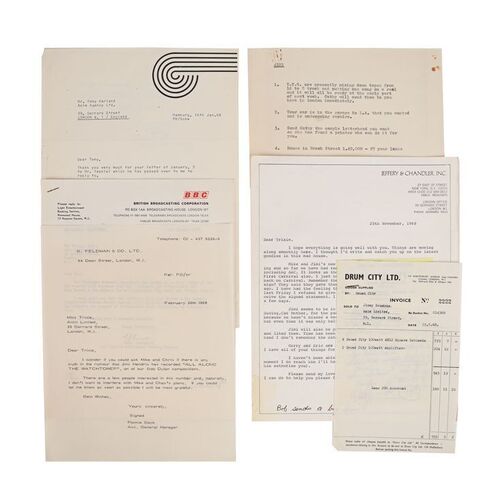 541. The Patricia "Trixie" Sullivan Collection: Large Quantity of Paperwork From the Office of Mike Jeffery (January - December 1968) ### JIMI HENDRIX