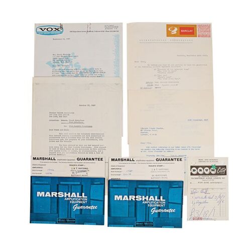 545. The Patricia "Trixie" Sullivan Collection: Large Quantity of Paperwork From the Office of Mike Jeffery (August - December 1967) ### JIMI HENDRIX