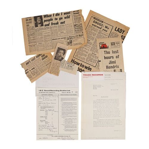 551. The Patricia "Trixie" Sullivan Collection: Large Quantity of Paperwork From the Office of Mike Jeffery (1969-1970) ### JIMI HENDRIX