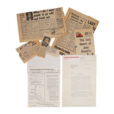 551. The Patricia "Trixie" Sullivan Collection: Large Quantity of Paperwork From the Office of Mike Jeffery (1969-1970) ### JIMI HENDRIX