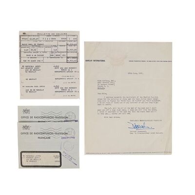 552. The Patricia "Trixie" Sullivan Collection: Payslips for Jimi Hendrix Experience 1967 France Trip ### JIMI HENDRIX