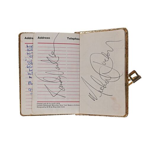 598. Michael Jackson and Brothers Autographed 1979 UK Destiny Tour Diary ### THE JACKSONS