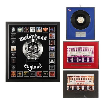 616. Nordoff and Robbins Collection: Two Framed Discs and Two Concert Venue Photographs ### MOTORHEAD