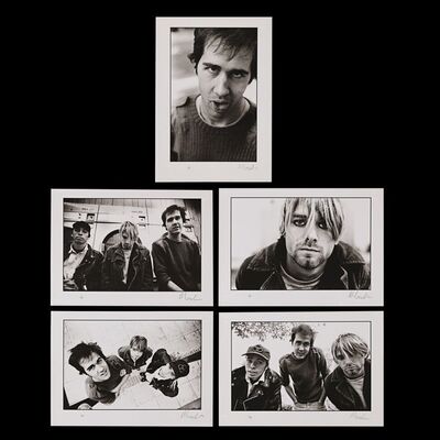 623. The Rockarchive Collection: Five Artist's Proof Photoshoot Prints by Martyn Goodacre, Shepherd's Bush Photoshoot, 1990 ### NIRVANA