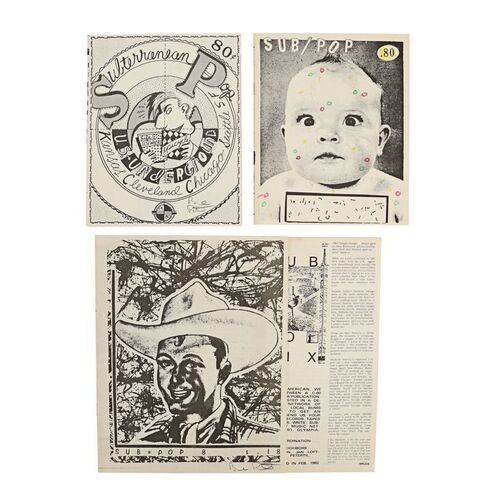 627. The Bruce Pavitt Collection: Four Sub Pop Zines ### SUB POP