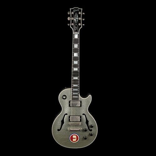 629. Noel Gallagher's Custom Silver Sparkle Gibson Les Paul Florentine Guitar ### OASIS