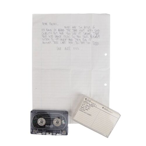 644. Oasis Demo Cassette Tape and Noel Gallagher Handwritten Note ### OASIS