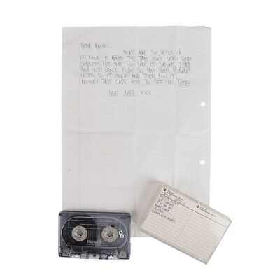 644. Oasis Demo Cassette Tape and Noel Gallagher Handwritten Note ### OASIS