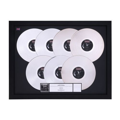 657. "Wonderwall" Seven Platinum Disc Award Presented to Owen Morris ### OASIS