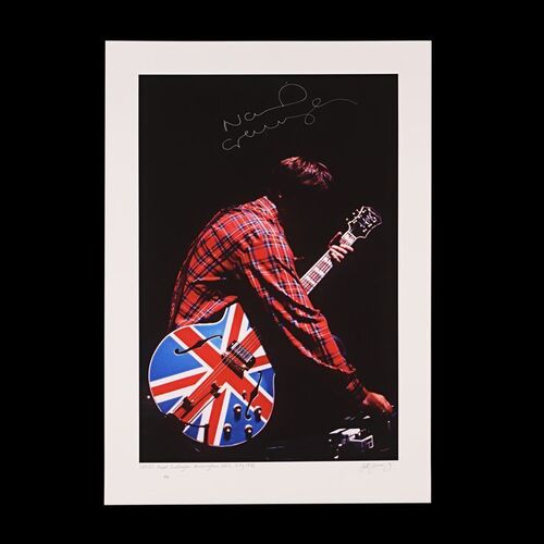 675. The Rockarchive Collection: Noel Gallagher Autographed Artist's Proof Print by Jill Furmanovsky, Birmingham NEC Rehearsal, 1996 ### OASIS