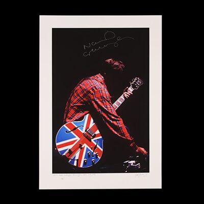675. The Rockarchive Collection: Noel Gallagher Autographed Artist's Proof Print by Jill Furmanovsky, Birmingham NEC Rehearsal, 1996 ### OASIS