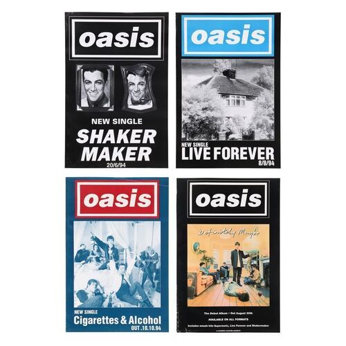 678. Set of Four "Definitely Maybe" Album and Singles Promotional Posters ### OASIS