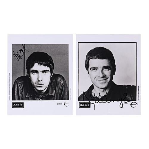 679. Liam and Noel Gallagher Autographed Promotional Headshots ### OASIS