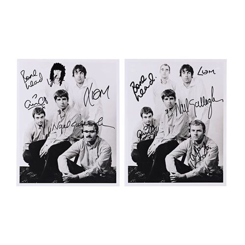680. Two Band Autographed Promotional Photos ### OASIS
