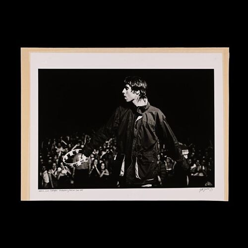 685. The Rockarchive Collection: Liam Gallagher Was There Then Exhibition Vintage Silver Gelatin Print by Jill Furmanovsky, Glastonbury Festival, 1995 ### OASIS