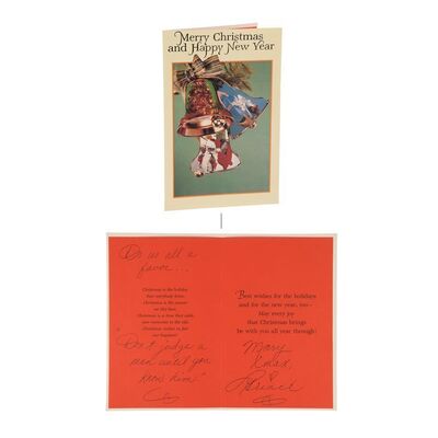718. The Dr. Fink Collection: Prince-autographed Christmas Card ### PRINCE