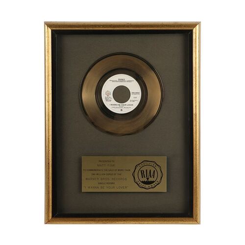 724. The Dr. Fink Collection: "I Wanna Be Your Lover" Gold Disc ### PRINCE